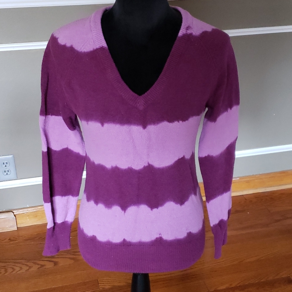 Vintage ROXY Women's Tie Dye Pink Sweater Size Small